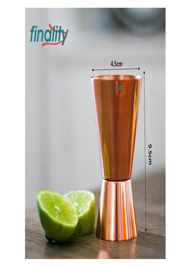 finality Stainless Steel Copper with Black Double Walled Ice Bucket with Lid[1 Liter] Keeps Ice Cold for 6 h|Great bar Tools for Home bar,Mini bar,Wine (with Copper Tong & Copper V Peg Measure) - Image 4